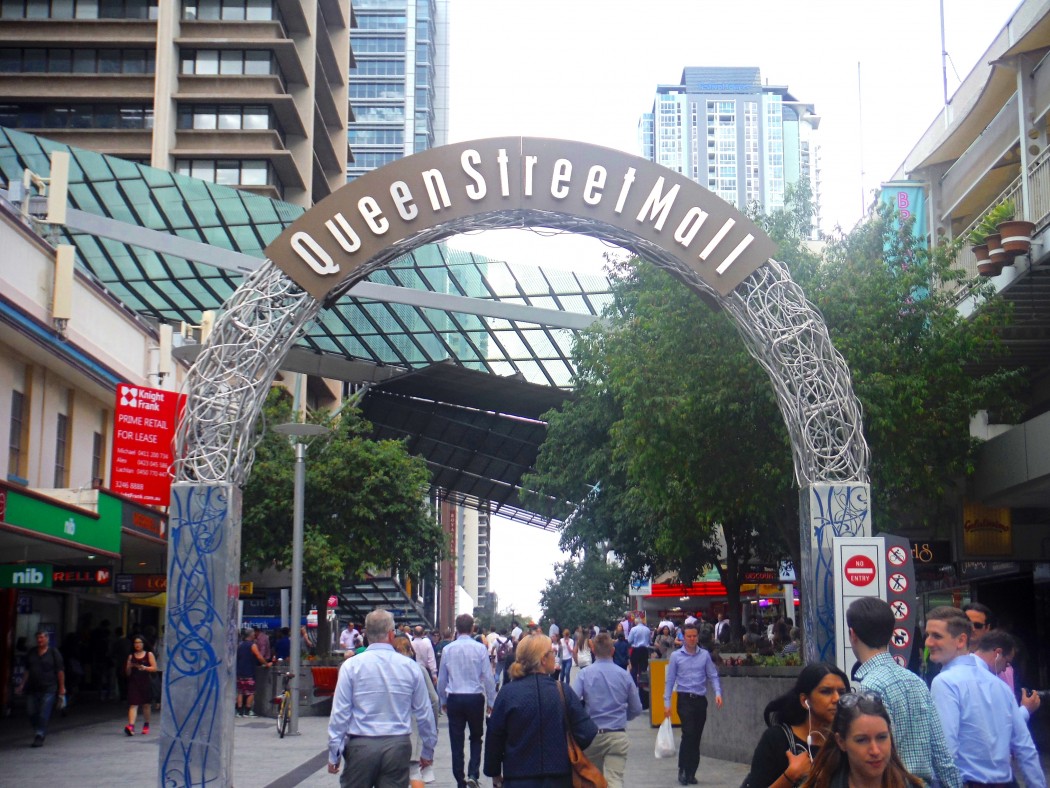 Queen Street Mall Brisbane © Vie d'Expat' Queen Street Mall Brisbane
